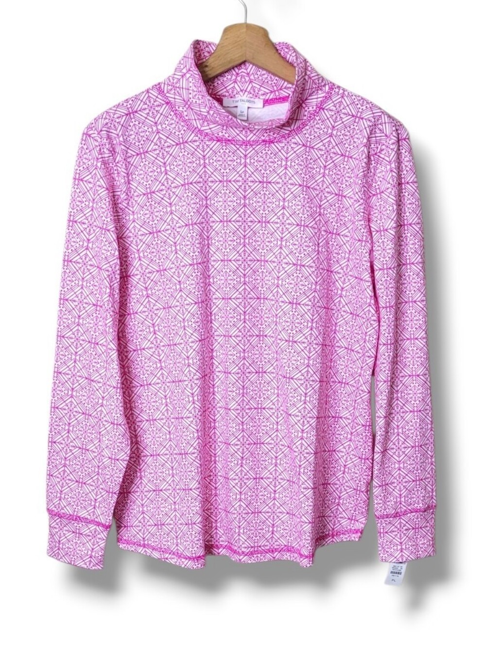 NWT T By Talbots Long Sleeve Snowflake Top LP - Picture 1 of 8